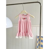 Váy Đũi Linen Thêu Ngực