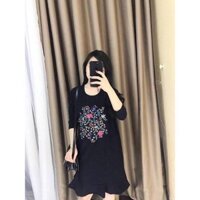 Váy đuôi tôm thêu hoa