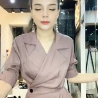 Váy elsa CChat hồng đất size S