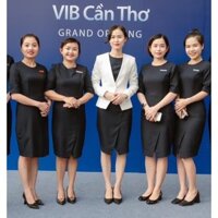 Váy giao dịch viên Ngân hàng VIB, váy công sở VIB