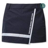 Váy golf nữ Master Bunny xanh navy vạt logo chéo