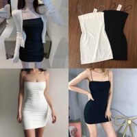 VÁY HAI DÂY BORIP ÔM BODY XINH ĐẸP 2S