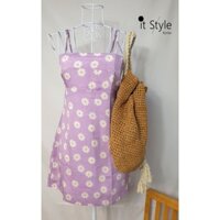 Váy hai dây quyễn rũ (Lilac Sleeveless Dress - Second Hand)