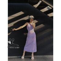 Váy hai dây thun gợn sóng - Lily Dress