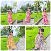 Váy hai dây voan Sofia Candy nhiều màu hoa - bảng màu 1