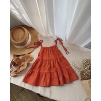 Váy hè thu cho bé gái - váy 2 dây size 1-6 tuổi