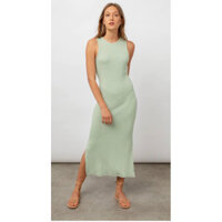 Váy H&M gân nổi màu xanh pastel size S