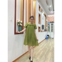 Váy hoa bèo xếp ly form nhỏ cưng