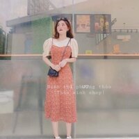 Váy hoa nhí phối yếm