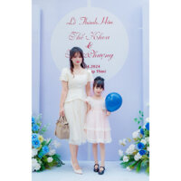 váy hồng pastel bé gái 5 tuổi