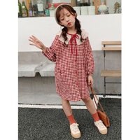 Váy kẻ caro kiểu vintage