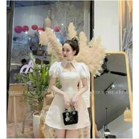 Váy khoét ngực cổ sơ mi