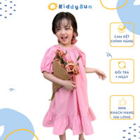 Váy KiddySun đuôi cá tay bồng điệu đà xinh xắn an toàn thoải mái dành cho bé gái 2,3,4,5,6,7,8,9,10,11,12 tuổi [V428}