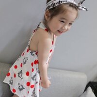 Váy lanh lụa cho bé gái