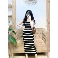 VÁY LEN BODY 2 DÂY KẺ NGANG