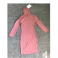 Váy len body cổ lọ