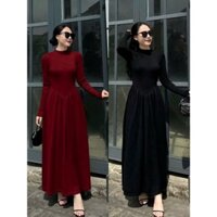 Váy len dáng xoè đầm bầu thời trang đẹp mặc công sở suông xinh dự tiệc  [VL761]  [Tira Mama Design]