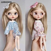 Váy len JURHOMIE, Váy thường ngày kèm kính kẹp tóc Quần áo dự tiệc thanh lịch, Phụ kiện DIY Đồ chơi trẻ em Búp bê thanh lịch Váy công chúa cho búp bê Blythe