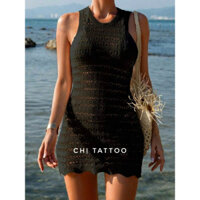 váy len ngắn mặc ngoài bikini VLN25