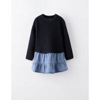 Váy len phối chân jean ZR cho bé gái size 1-6y