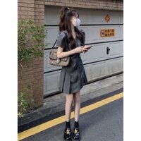 Váy Liền Bộ Đồ Xếp Ly Váy Sơ Mi Viền Bèo Phong Cách Học Đường Nữ Váy Chữ A HOT GIRL Ngọt Ngào Mẫu Mới Mùa Hè Khí Chất