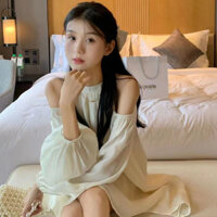 Váy Liền Độc Đáo Thiết Kế Hở Vai Đeo Cổ Váy Liền Thân Năm Nay Khí Chất Thời Trang Mẫu Mới Mùa Thu Hè Nữ