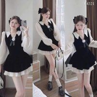 váy liền thân có cổ