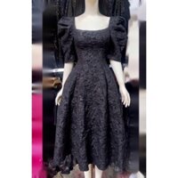 Váy liền thân dáng xoè tay bồng công chúa