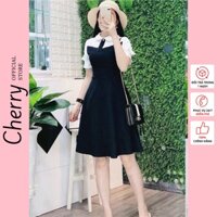 Váy liền thân thiết kế đẹp - dáng maxi Cherry V024