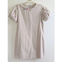 Váy linen thêu tay