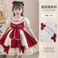 Váy lolita mới cho bé gái, phong cách Disney, công chúa nhỏ, váy lolita