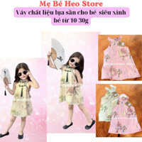 Váy lụa sần siêu đẹp cho bé gái từ 10 - 30 kg