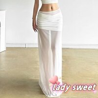 Váy lưới dài màu trơn thời trang dành cho nữ