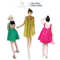 Váy Maxi 2 Dây có Tặng Kèm Quần đi chơi du lịch biển Chun Ngực thun chéo lưng dáng đầm babydoll Sau Siêu Xinh DH STUDIO