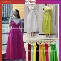 Váy Maxi 2 Dây Đi Biển Đầm Thời Trang Thiết Kế Chun Eo Dáng Xòe Xinh Xắn Ulzzang HN0249 Mama Store99