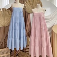 Váy maxi 2 dây đi biển (pass)