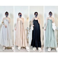 Váy Maxi 2 Dây Đũi Hàn Dáng Suông Vintage: Nét Nữ Tính Quyến Rũ Trong Từng Đường Nét - V440