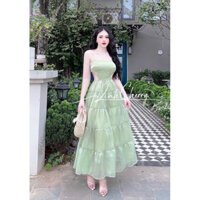 Váy maxi cutout eo xinh 2 màu