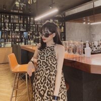 Váy maxi da beo cực sang