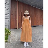 Váy maxi dài hở lưng đi biển mặc được 2 kiểu