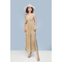Váy Maxi Đẹp Đầm Đi Biển Body Dáng Dài Xinh Xắn, Nữ Tính, Cho Bạn Gái Vẻ Đẹp Ngọt Ngào, Gợi Cảm( vàng)