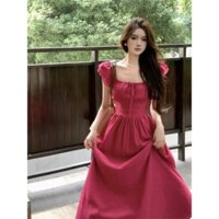 Váy maxi đi biển tay cánh tiên dáng dài phong cách tiểu thư xixeoshop -V189