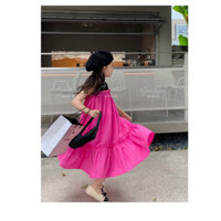 Váy Maxi thô Hàn 2 màu Saramin