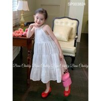 Váy maxi trắng đi biển Bean Chubby cho bé gái - MT46
