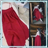 Váy Maxy 2 Dây Cúp Ngực 2 Màu Chất Đẹp Mặc Đi Biển_SP