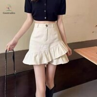 Váy Mini xếp li GOOTADES Denim Sweet Lady