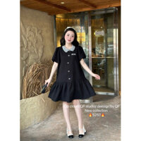 Váy miu miu cổ đá khuy nơ 5257  QP BYJOLIE