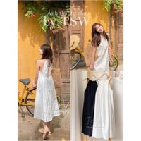 Váy mixi cổ hở lưng đi biển-Feb.closet