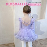 Váy Múa Ba Lê Dài Tay Cộc Tay KIDSBALLET Váy Múa Rời Lưng Dây Váy Múa Cho Bé Váy Múa Bale Váy Múa Trẻ Em
