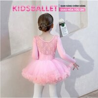 Váy Múa Ba Lê Dài Tay Cộc Tay KIDSBALLET Váy Múa Rời Lưng Ren Váy Múa Cho Bé Váy Múa Bale Váy Múa Trẻ Em